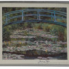 FRAMED WALL PRINT OF WATER LILIES BY CLAUDE MONET PIC-0