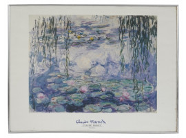 FRAMED WALL PRINT OF WATER LILIES BY CLAUDE MONET