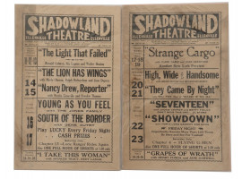 MID CENTURY ELLENVILLE SHADOWLAND THEATRE POSTERS