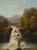 ANTIQUE ENGLISH OIL PAINTING BY FRANCIS MUSCHAMP PIC-1