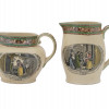 ENGLISH ADAMS TUNSTALL STONE WARE PITCHER JUG SET PIC-1