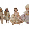 VINTAGE NATIVE AMERICAN AND EUROPEAN DOLLS PIC-0