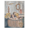 COUPLE IN BATH OIL PAINTING IN MANNER OF BURLIUK PIC-0