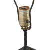 ANTIQUE MUSTARD SEED TIN CAN DESK LAMP WITH SHADE PIC-6