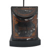 ANTIQUE MUSTARD SEED TIN CAN DESK LAMP WITH SHADE PIC-4