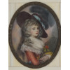 OVAL MINIATURE PAINTING AFTER THOMAS GAINSBOROUGH PIC-1