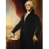 WASHINGTON OIL PAINTING AFTER GILBERT STUART PIC-2