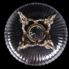 BACCARAT CRYSTAL GLASS SILVERED BRONZE FRUIT BOWL PIC-4