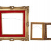 VINTAGE GOLDEN CARVED FRAMES FOR WALL ART, 3 PCS PIC-0