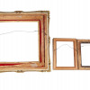 VINTAGE GOLDEN CARVED FRAMES FOR WALL ART, 3 PCS PIC-1