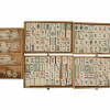 VINTAGE CHINESE MAHJONG GAME SET IN WOODEN CASE PIC-1