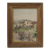 HARRY FENN WATERCOLOR PAINTING ANCIENT ALHAMBRA PIC-0