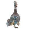 RUSSIAN GILT SILVER ENAMEL PEACOCK VODKA SET PIC-7