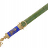 LARGE RUSSIAN GILT SILVER NEPHRITE LETTER OPENER PIC-0