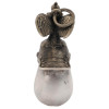 RUSSIAN SILVER EGG PENDANT WITH GUARDIAN HELMET PIC-3