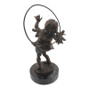 AMERICAN BRONZE FIGURE OF GIRL BY GARY SCHILDT PIC-5