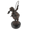 AMERICAN BRONZE FIGURE OF GIRL BY GARY SCHILDT PIC-3