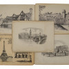 MID CENT COASTERS WITH EUROPEAN CITYSCAPE PRINTS PIC-0