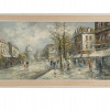 IMPRESSIONIST PARIS OIL PAINTING SIGNED BY ARTIST PIC-0