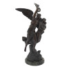 FRENCH FABRICATION FRANCAISE ANGEL SPELTER STATUE PIC-0