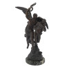 FRENCH FABRICATION FRANCAISE ANGEL SPELTER STATUE PIC-1