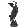 FRENCH FABRICATION FRANCAISE ANGEL SPELTER STATUE PIC-3