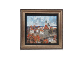 RUSSIAN PAINTING TOOMPEA TALLIN VIEW BY UMANSKI