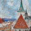 RUSSIAN PAINTING TOOMPEA TALLIN VIEW BY UMANSKI PIC-2