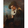 OLD SAILOR PORTRAIT OIL PAINTING SIGNED LEE YOUNG PIC-1