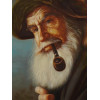 OLD SAILOR PORTRAIT OIL PAINTING SIGNED LEE YOUNG PIC-2