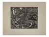 WOODCUT PRINT LA PECHE MARKED ATELIER RAOUL DUFY PIC-0