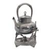 MID CENT MERIDEN SILVER PLATED TEAPOT WITH HEATER PIC-0