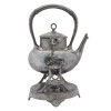 MID CENT MERIDEN SILVER PLATED TEAPOT WITH HEATER PIC-3