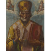 ANTIQUE 19TH CENT RUSSIAN ICON OF SAINT NICHOLAS PIC-1