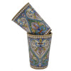 RUSSIAN SILVER GILT CLOISONNE ENAMEL SHOT CUPS PIC-4