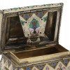 RUSSIAN SILVER GILT CLOISONNE ENAMEL CASKET BOX PIC-8