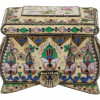 RUSSIAN SILVER GILT CLOISONNE ENAMEL CASKET BOX PIC-1