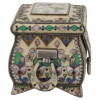 RUSSIAN SILVER GILT CLOISONNE ENAMEL CASKET BOX PIC-2