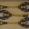 RUSSIAN SILVER GILT AND ENAMEL SPOON SET IN A BOX PIC-2