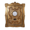 ANTIQUE CLOCK IN THE GILT WOOD PICTURE FRAMED PIC-0