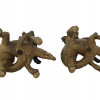 PAIR OF CROCODILE AND CUPID CANDLESTICKS C. 1810 PIC-5