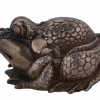 RUSSIAN SILVER PAPERWEIGHT FROG FIGURINE PIC-1