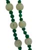 NEPHRITE AND CARVED JADE BEADED NECKLACE PIC-2