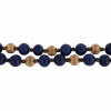 14K GOLD AND LAPIS LAZULI BEADED PRINCESS NECKLACE PIC-1