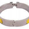 HERMES CLIQUE H YELLOW PALLADIUM PLATED BRACELET PIC-1