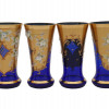 MID 20TH C CZECH BOHEMIAN COBALT GOLD GLASSWARE PIC-2