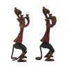 PAIR OF BILL HUEBBE CIRCUS MONKEY CANDLE HOLDERS PIC-5