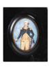 ANTIQUE MINIATURE PORTRAIT OF GEORGE WASHINGTON PIC-0