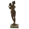 MID CENTURY BRONZE NAKED WATER NYMPH SCULPTURE PIC-1