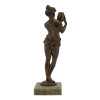 MID CENTURY BRONZE NAKED WATER NYMPH SCULPTURE PIC-5